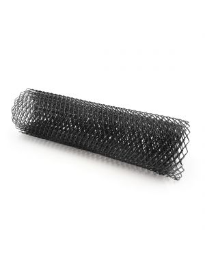 Car Balck Aluminum Alloy Front Bumper Rhombic Grill Mesh Sheet 10 x 20mm