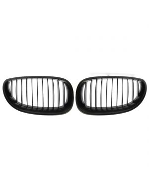 Matte Black Front Kidney Grille Grill For BMW E60 E61 5 Serie M5 03-09