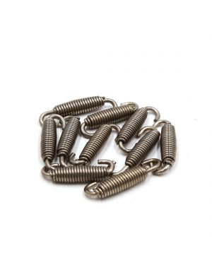 10pcs Silver Tone Motorcycle Exhaust Pipe Silencer Muffler Springs Swivel Hooks