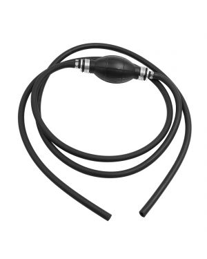 6mm Rubber Black Outboard Boat Car Fuel Gas Hose Line  with Hand Primer Bulb
