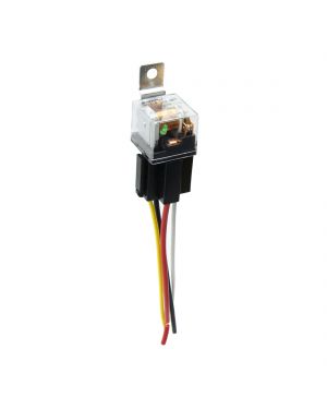 Waterproof DC 12V 80A SPST Auto Car Relay 4 Pin 4 Wires w/ Harness Socket