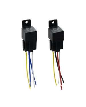 DC 36V 40A SPST Automotive Car Relay 4 Pin 4 Wires w/ Harness Socket 2pcs