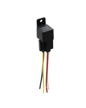 DC 48V 40A SPST Automotive Car Relay 5 Pin 4 Wires w/ Harness Socket Plug