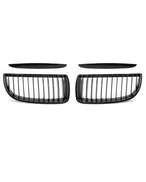 Glossy Black Front Bumper Grill Grille for 2007-2008 BMW E90 328xi