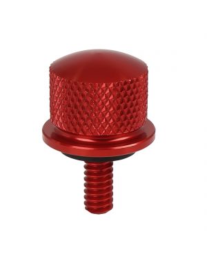 Motorcycle Red Aluminum Alloy Knurled Rear Seat Bolt Screw for Harley Sportster