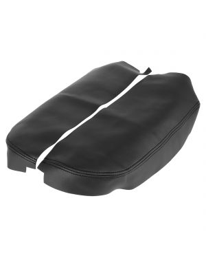 Pair Center Console Cover for Acura MDX 2007-2013 Armrest Cover Pad Replacement Microfiber Leather Black