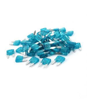 15A Auto Car Motorcycle Mini Blade Fuse Blue 60 Pieces