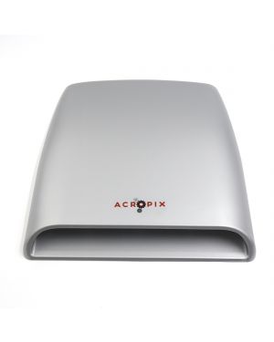 Universal Decorative Air Flow Intake Scoop Turbo Bonnet Vent Cover Silver Tone