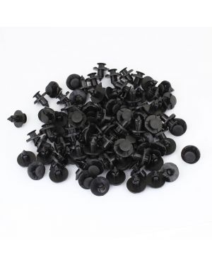 100pcs Plastic Rivet Fastener  Flaps Bumper Fender Push Clips 8mm for Nissan