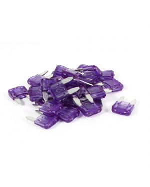 30 Pcs Motorcycle Car Auto ATC ATO Mini Blade Fuse Purple 3A