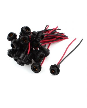 20Pcs T10 194 168 W5W Rubber Bulb Socket Lamp Extension Holder Connector DC 12V