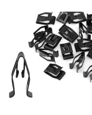 20Pcs Black Auto Car Dash Dashboard Console Trim Metal Retainer