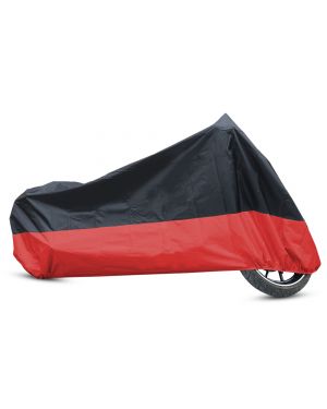 XL 180T Rain Dust Motorcycle Cover Black+Red Outdoor Waterproof UV Protector