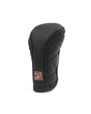 Anti-slip Soft Sponge Padded Zipper Closure Car Gear Shift Knob Cover Black