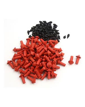 170Pcs Universal Mushroom Shaped Tire Repair Insert Plugs Red Black 7mm