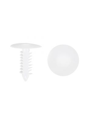 50Pcs Plastic 7.5mm Hole Dia Screw Fastener Rivet Retainers Hood Clip