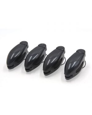 4 Pcs Black Car Sun Visor Clip Holder for Glasses Sunglasses Eyeglass