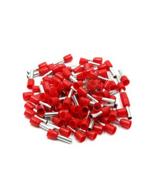 100pcs Red Insulated Copper AWG 10 Wire Crimp Connector Cord Pin End Terminal