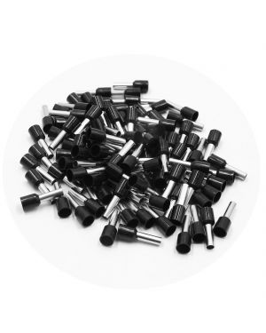 100pcs Black Insulated Copper AWG 10 Wire Crimp Connector Cord Pin End Terminal