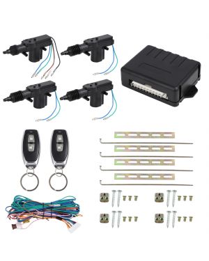 4 Doors Vehicle Car Central Lock Locking Keyless Entry System Kit with Remotes