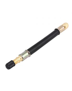 Flexible Rubber Tyre Valve Extension 140mm Twin Wheel Lorry Van Bus Adapter